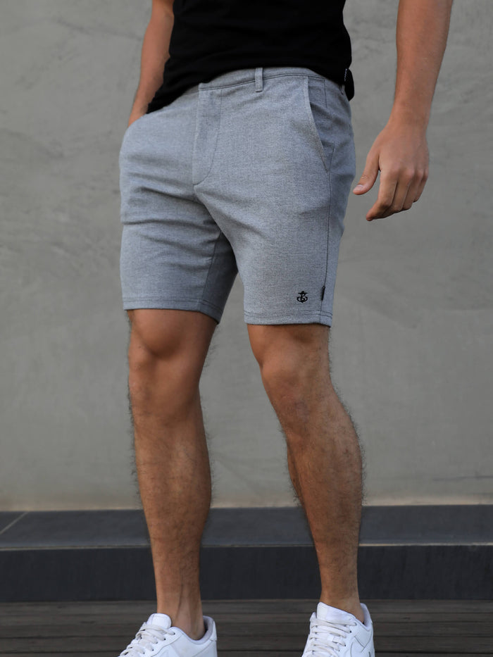 Sorrento Stretch Fit Shorts - Grey