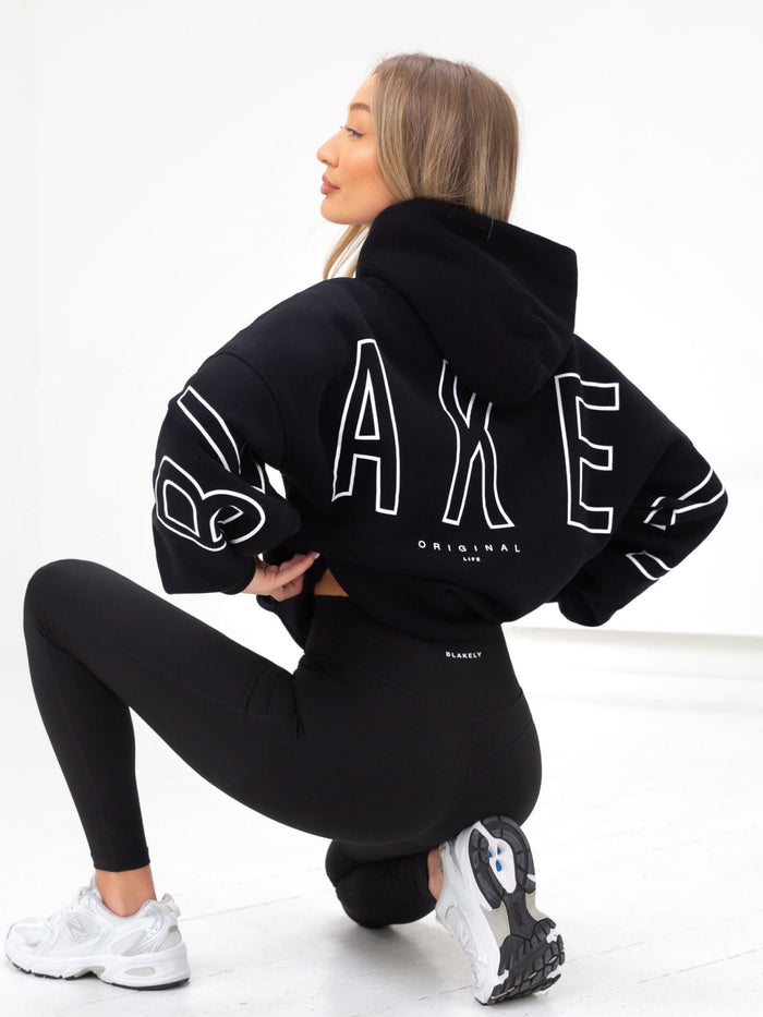 Outline Isabel Oversized Hoodie - Black