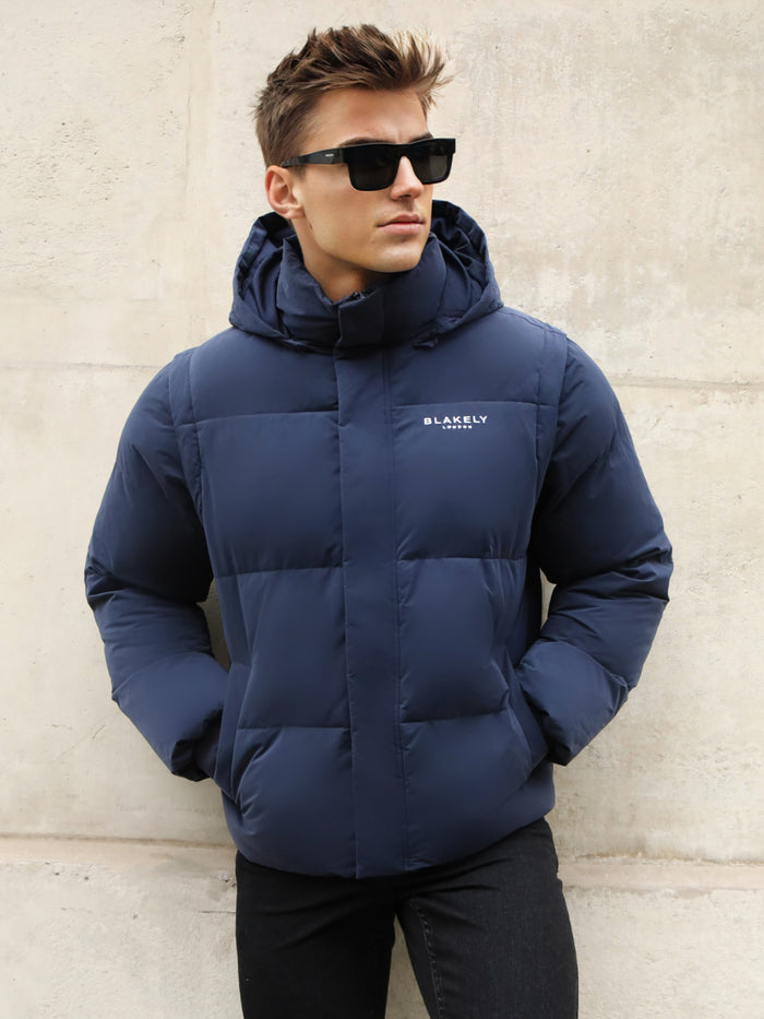 Ultimate Multiway Puffer Coat - Navy