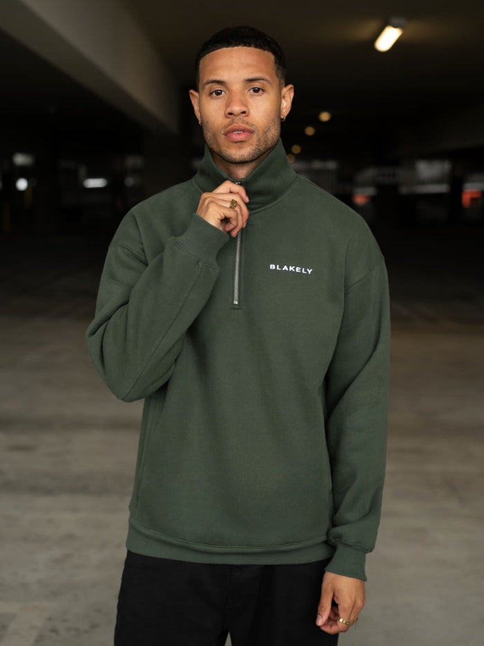 Marlow 1/4 Zip Jumper - Green