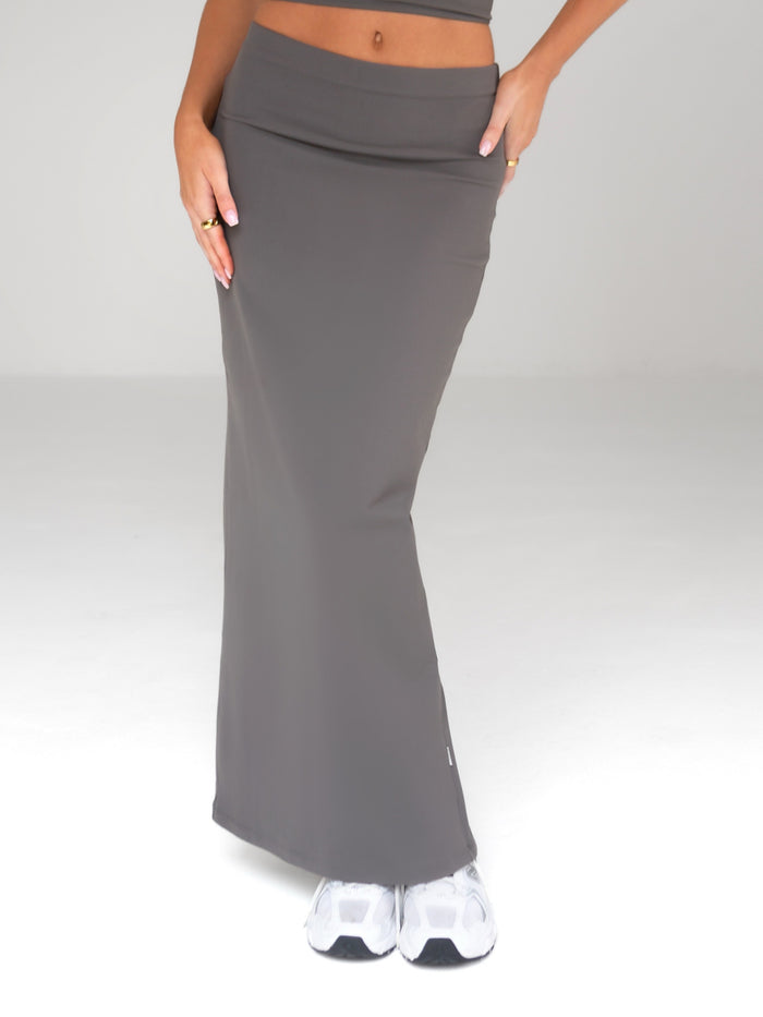 Alessia Maxi Skirt - Charcoal