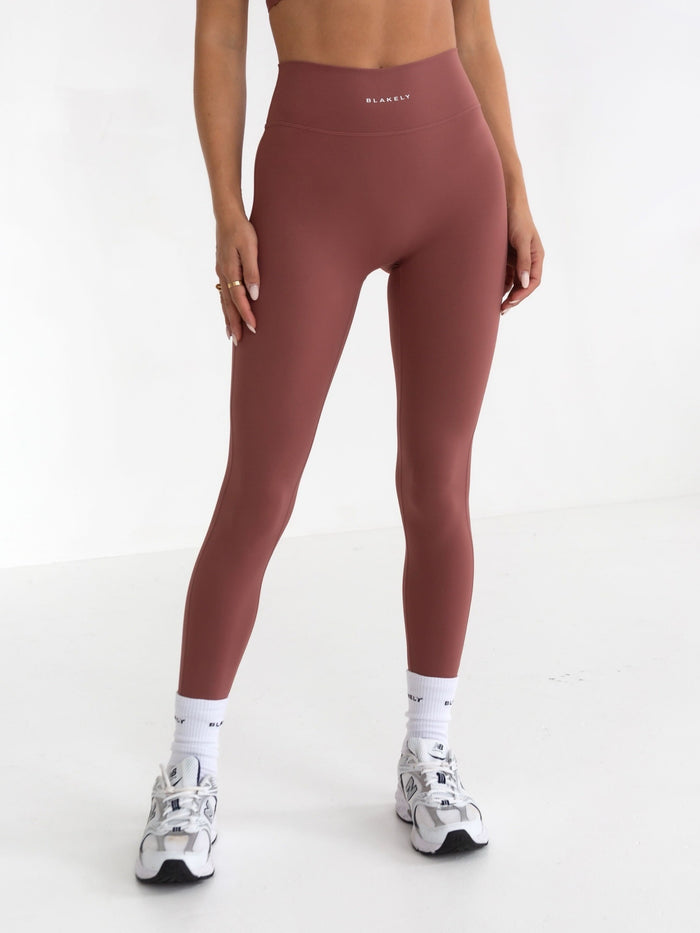 Studio Active Leggings - Burnt Mauve