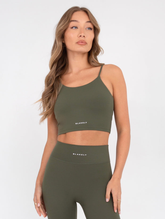 Soft Sculpt Bra - Khaki Green