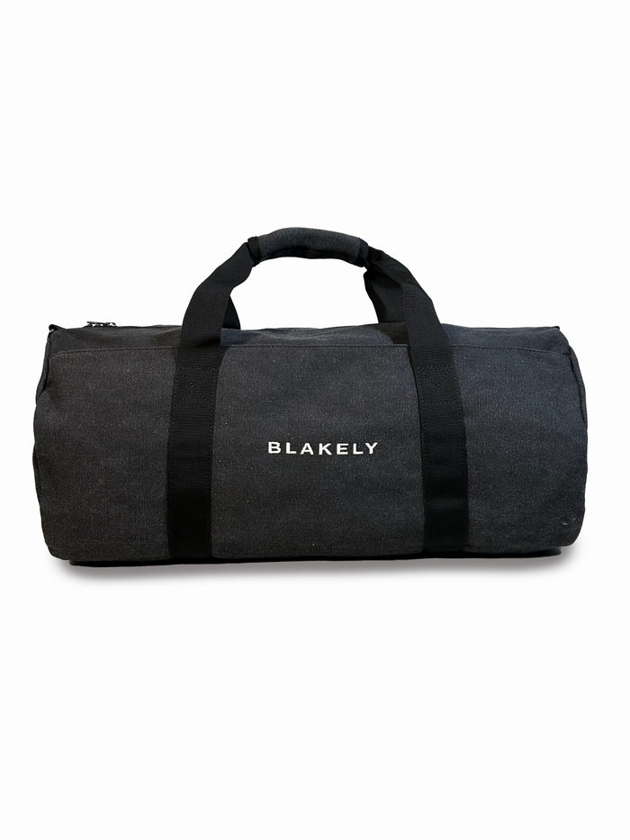 Canvas Barrel Bag - Black